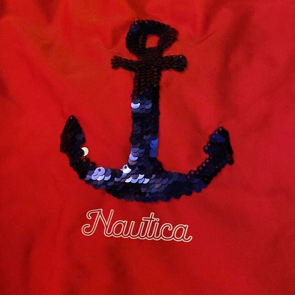 Nautica Performance One Piece Swimsuit with 50+UPF UV (12/14 Large) - Picture 3 of 8